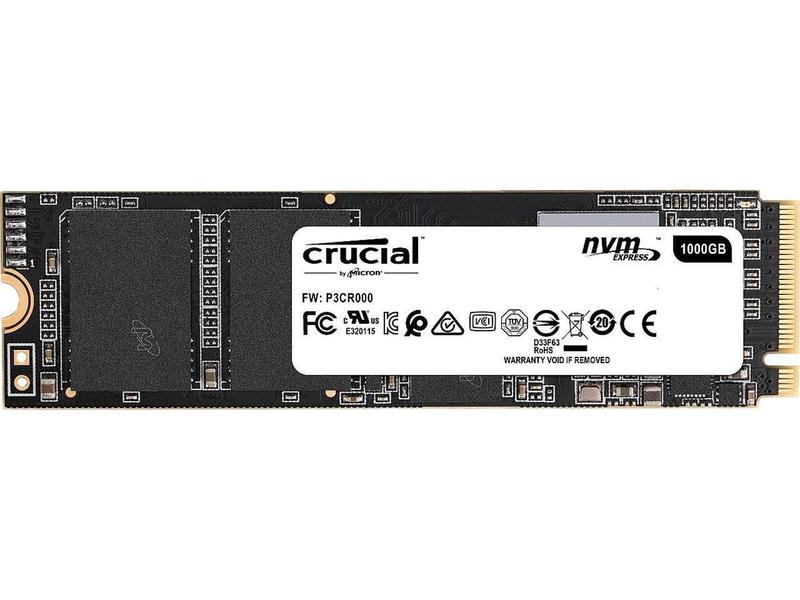 SSD 1TB Crucial P1 1TB 3D NAND M.2 PCIe Gen 3.0 x4 NVMe 1.3
